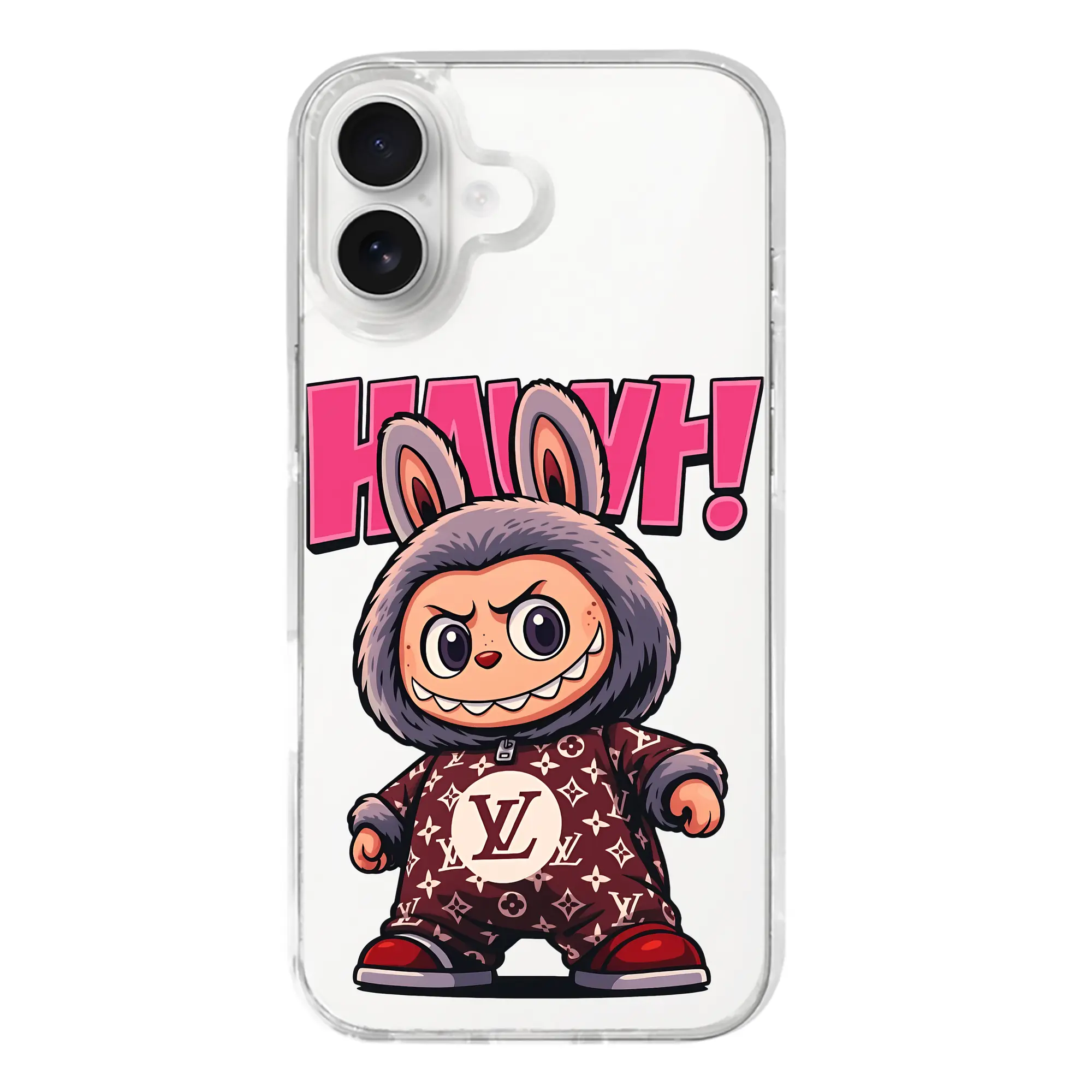 ラブブ グッズ ジモモ - iPhone 17シリーズ 透明スマホケース – 薄型・耐衝撃・精密フィット保護カバー